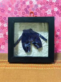 ちりめん細工渚☆額入りミニもんぺ飾り