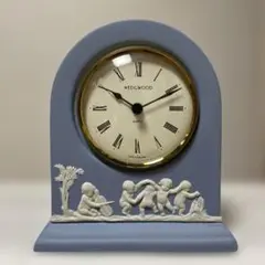 WEDGWOOD ブルー クォーツ時計 装飾付き