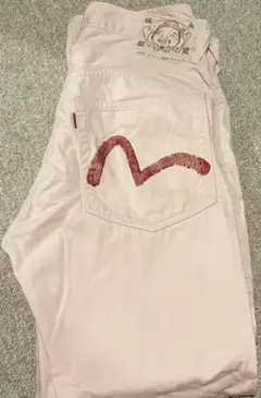 EVISU　チノパン　エヴィス　エビス　501　ワークパンツ　ホワイト　白 EVISU White Jeans | instantbootleg store