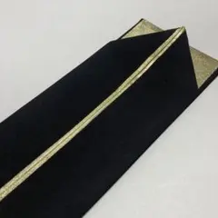 振袖用 正絹 重ね襟 黒✖️金 新品 No.1215