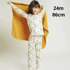 【タグ付き新品未使用】プチバトー 長袖パジャマ 24m 86cm
