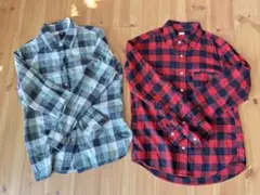 ユニクロLサイズ&GUSサイズシャツ2点セット