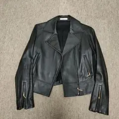 EPOCA レザー ライダース ジャケット 黒 羊革