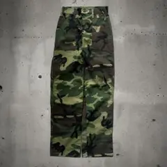 deadstock 70s 80s ウッドランドカモ　ベイカーパンツTeeジップ