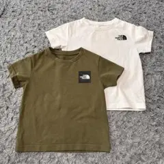 THE NORTH FACE ノースフェイス Tシャツ キッズ100 白 カーキ