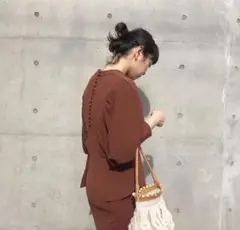 【送料込み】美品希少mame kurogouchi ワンピースドレスくるみボタン