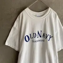 OLD NAVY ロゴプリントTシャツ L ホワイト