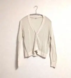 ユニクロ　カーディガン　メッシュ　羽織　網目