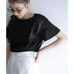 フリルスリーブカットソー　ラトータリテ