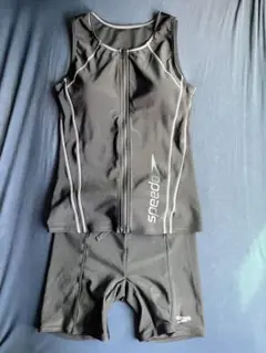 【着用2回】speedo スポーツ用水着 Oサイズ ブラック　11号〜13号