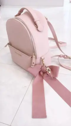 Maison de FLEUR リボン付きピンクリュック
