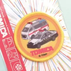 トミカ 刺繍 アイロン ワッペン アップリケ 乗り物 救急車 パトロールカー