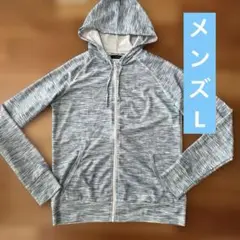 青系ストライプ フード付きラッシュガード