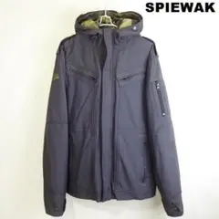 スピワック ミリタリーナイロンコート 【L】 ブラック 中綿ライナー 2WAY