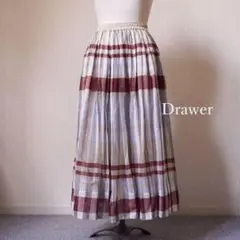 ドゥロワー Drawer ギャザースカート 36 ロングフレアスカート