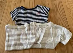 ベビー　ボーダー　Tシャツ　3枚セット　polo 無印良品