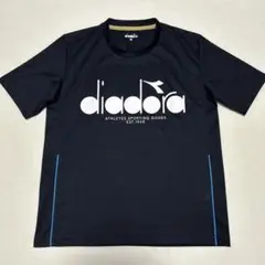 diadora ディアドラ　Tシャツ　ネイビー　メンズ　Mサイズ