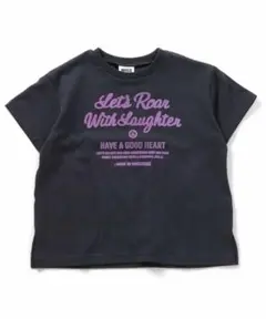【新品未使用】BREEZE ロゴハートあきTシャツ 黒 100cm