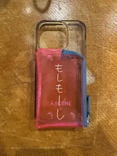 A SCENE クリアケース ジッパーポケット付き