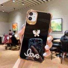﻿iphone11proケース　おしゃれ上品　耐衝撃ケース　黒