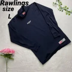 Rawlingsローリングス L アンダーシャツ モックネック ネイビー