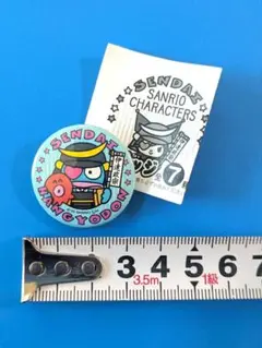 サンリオ　缶バッジ　ハンギョドン　仙台限定　ご当地限定　伊達政宗