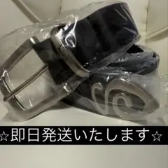 ⭐︎新品未使用⭐︎ stussy ステューシー　バックルロゴ　黒　レザーベルト