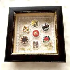 ミニチュアケーキの額