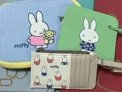 ゼクシィミッフィー　マルチケース　チャームポーチ　カード＆コインケース　3点