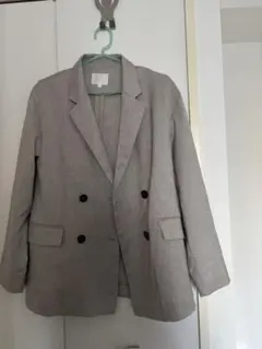 グレー ダブルブレストジャケット