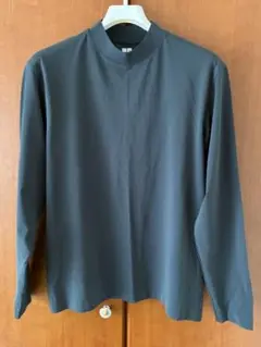 ユニクロ　メンズ　ドライEXUVカットTシャツ長袖　ダークグレー　Ｍ