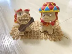 シーサー　置物　赤