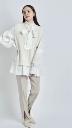 CADUNEカデュネ ボウタイドッキングニット♡