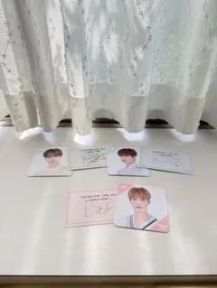 SEVENTEEN セブチカフェ サイン入りメッセージカード コースター
