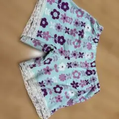 花柄レース付き半ズボン