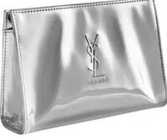 YSLオリジナル シルバー ポーチ 非売品 ノベルティ 最新