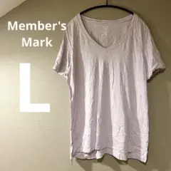 【Member's Mark】[L]ピマコットンVネックTシャツ