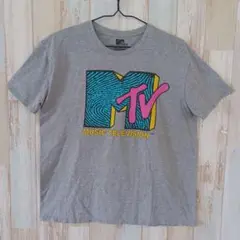 【LA仕入】【古着】MTV　ロゴ　 Tシャツ　グレー（815）