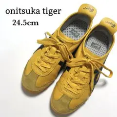 オニツカタイガー MEXICO 66 イエローxブラック 24.5cm