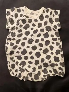 水玉模様ロンパース 70サイズ