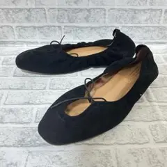 【美品】Daniella ＆ GEMMA スクエアトゥギャザーバレエシューズ39