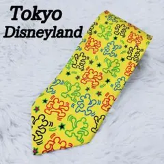 TokyoDisneyland ダンシングミッキー　ネクタイ　シルク100%