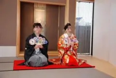 結婚 前撮り 扇子プロップス ガーランド ウェディングフォト