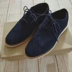 訳あり　Cole Haan　ルナグランド　ウイングチップ　スウェード シューズ