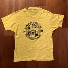 Made in USAイエロー プリント Tシャツ スクリーンスター