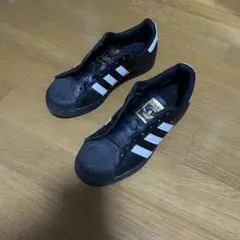 adidas Superstar スニーカー ブラック 紐なし