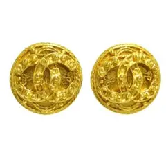 シャネル イヤリング 金属素材 ゴールド