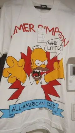 当時物　ヴィンテージ　未使用タグ付き　ホーマー・シンプソン Tシャツ L