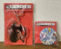 ポケモン　ポケモン×工芸展　リザードン　アローラ　アクリルキーホルダー　缶バッジ