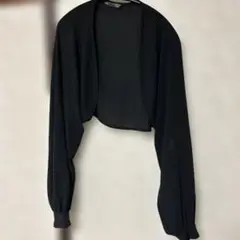 Dazy 黒い長袖カーディガン UVアームカバー 冷房対策 表記M M〜L